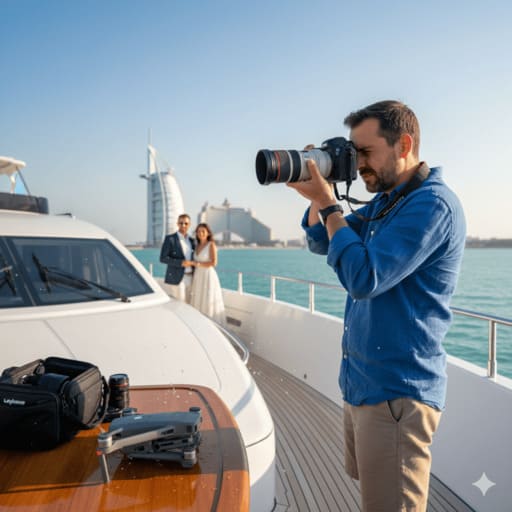 Professional premium luxury yacht photography and videography Dubai.