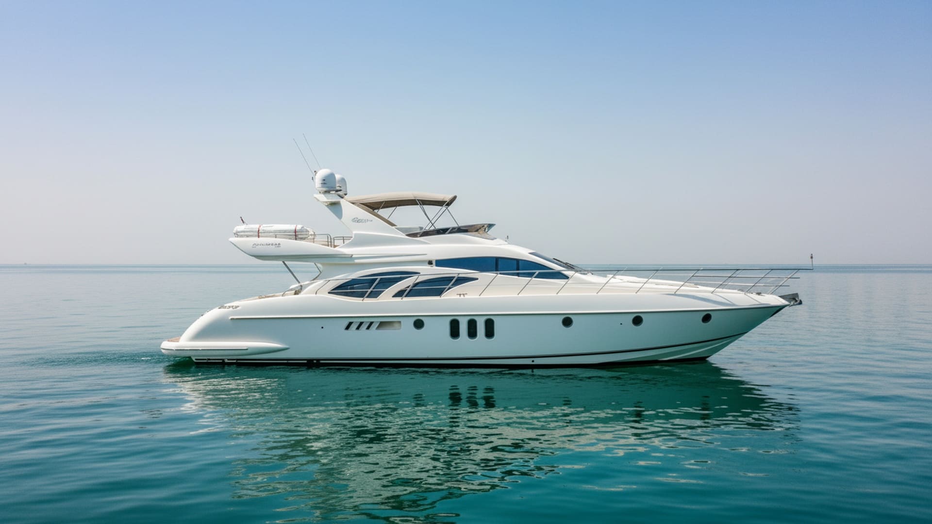 Noble Adventurer 62 ft yacht exterior cruising Dubai waters