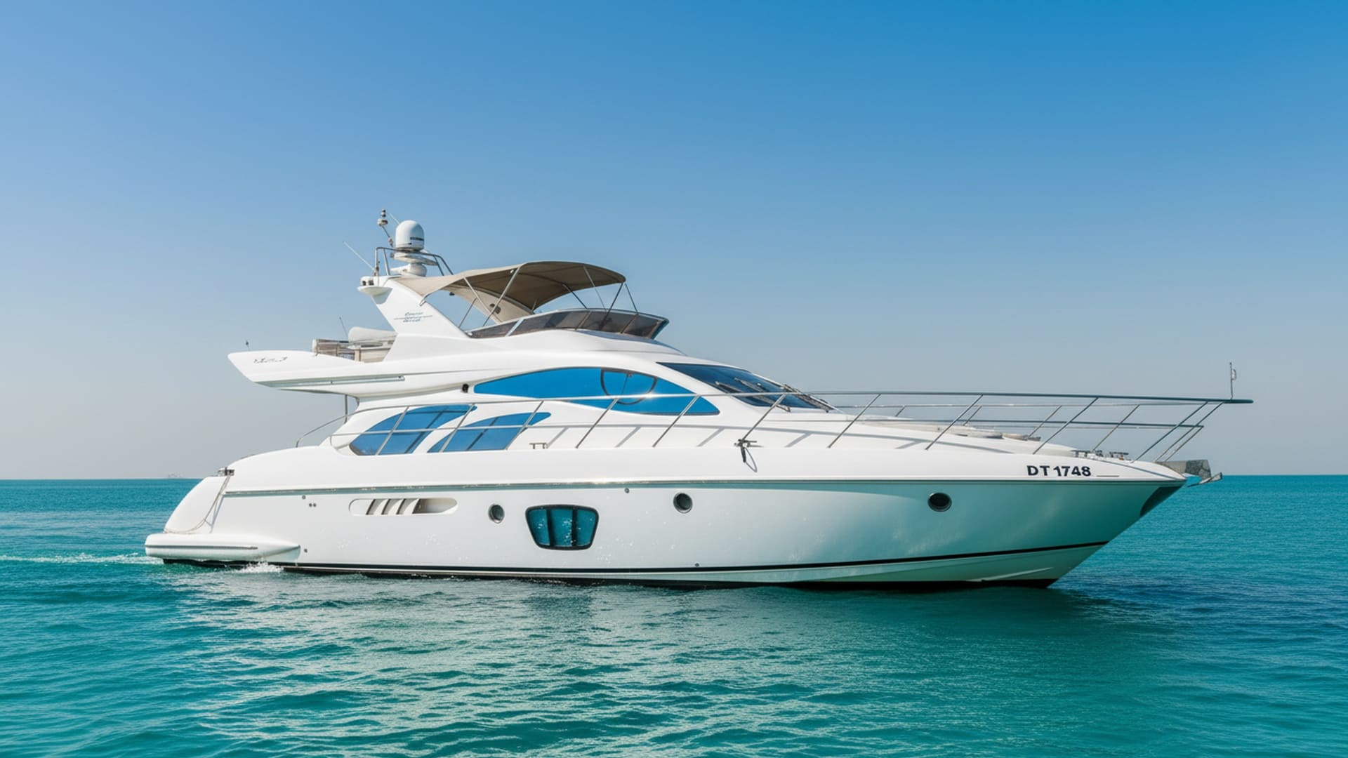 Paradise Spirit 55 ft premium yacht exterior in Dubai