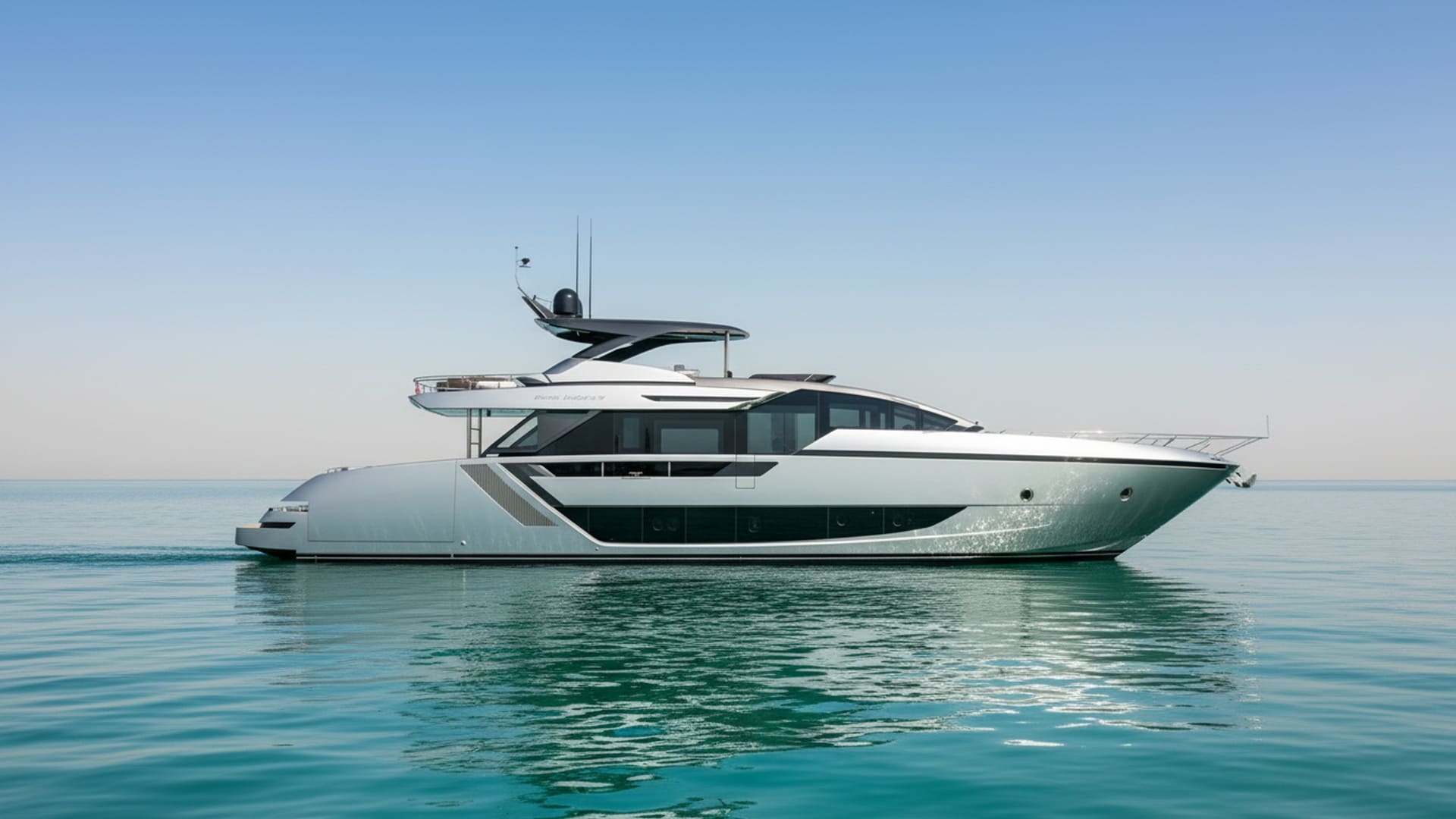 Sleek exterior of Noble Oasis 82 ft luxury yacht