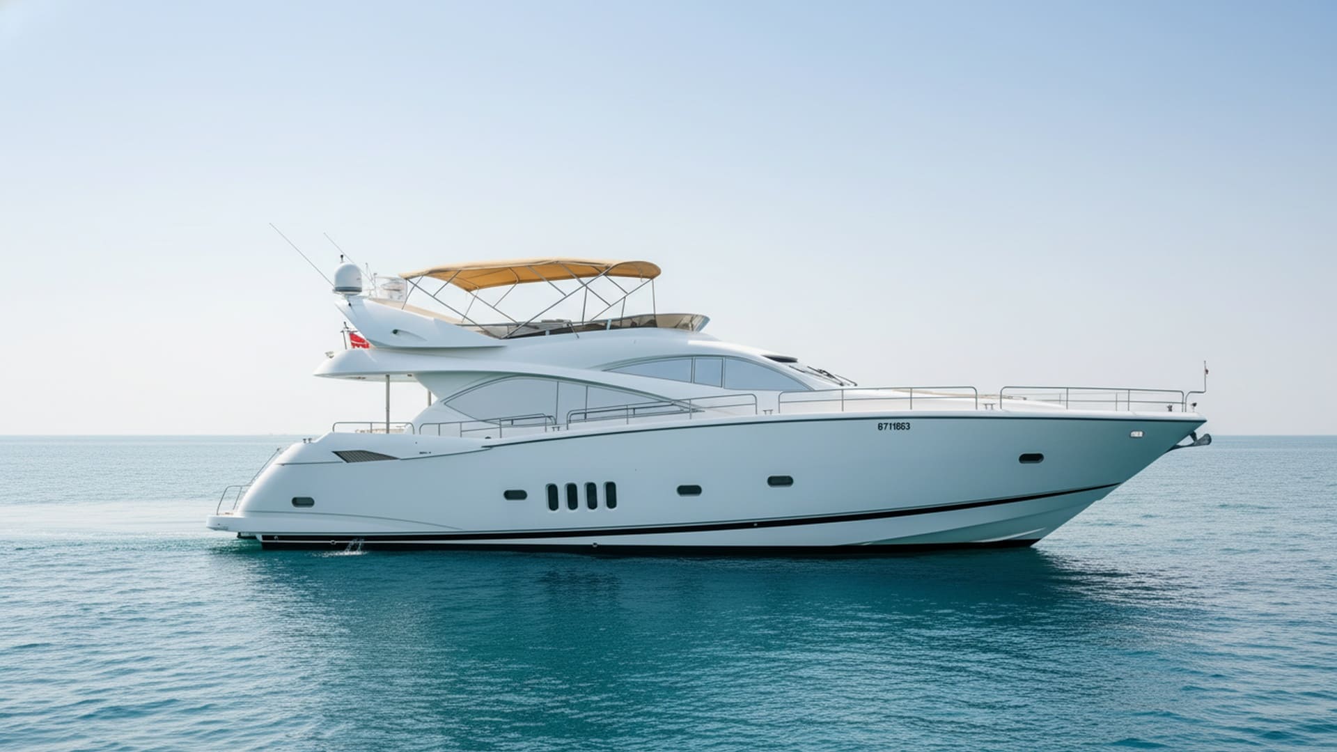 Starlight Navigator 82 ft yacht exterior, sleek design on water